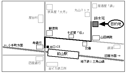 自宅周辺地図 通勤経路図の書き方 印刷 手書き方法は 世知note