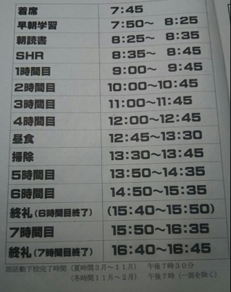 公立小学校の時間割 時間は 画像10例あり 世知note