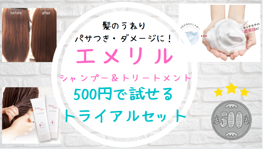 エメリルシャンプー500円トライアルセットでお試し 公式サイト 世知note