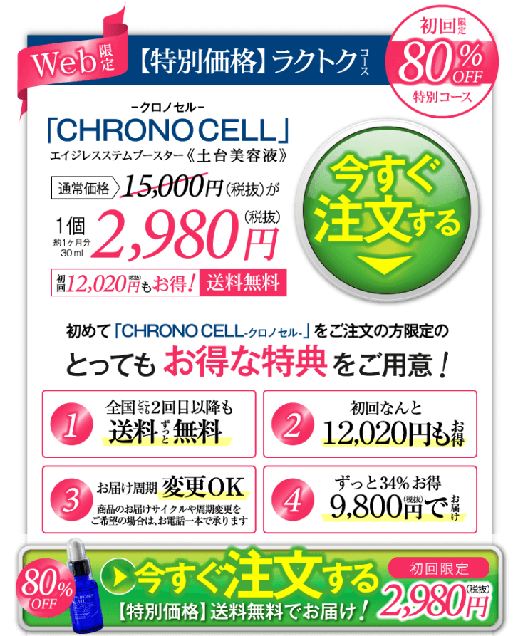 クロノセル定期コース値段 (1)