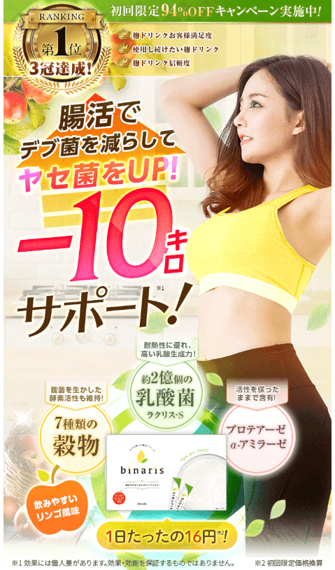 ビナリス公式サイト値段