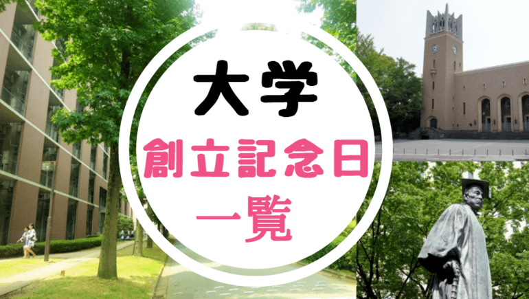 大学の創立記念日一覧 1月 12月順番に並べてみた 世知note